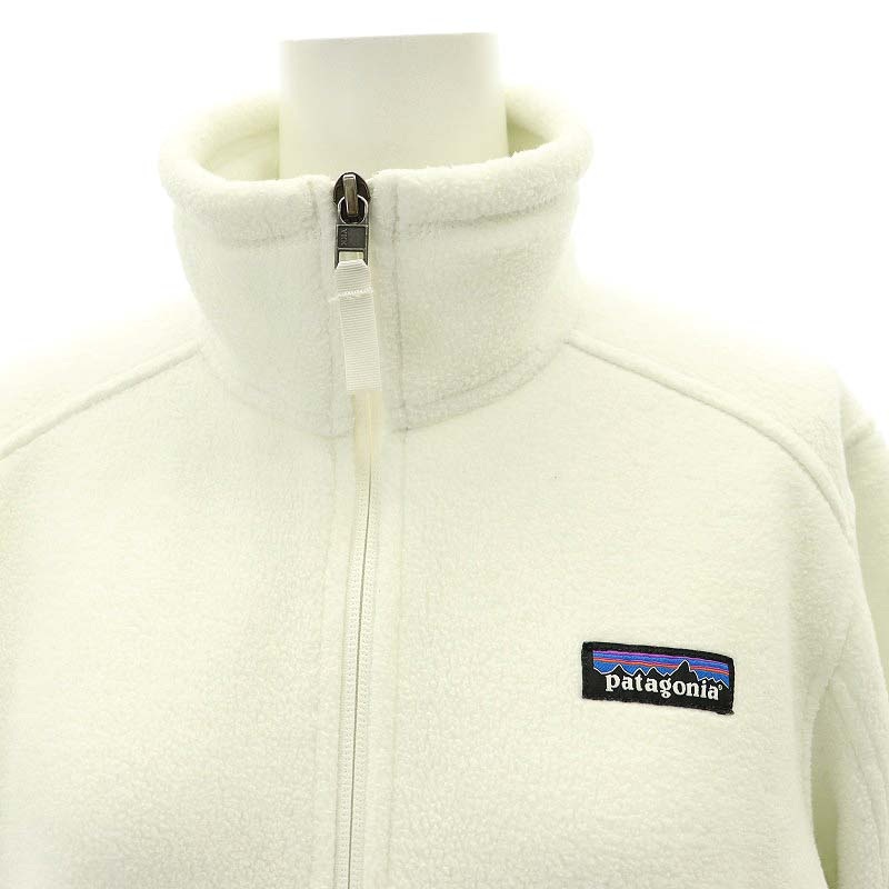パタゴニア Patagonia フリースジャケット ジップアップ S 白 ホワイト 
