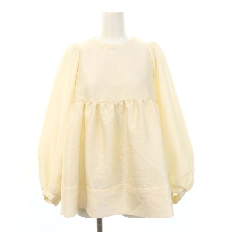 yori シャイニーパフブラウス36