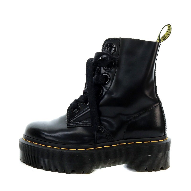 Dr.Martens(ドクターマーチン) ショートブーツ レディース - 黒 レザー  