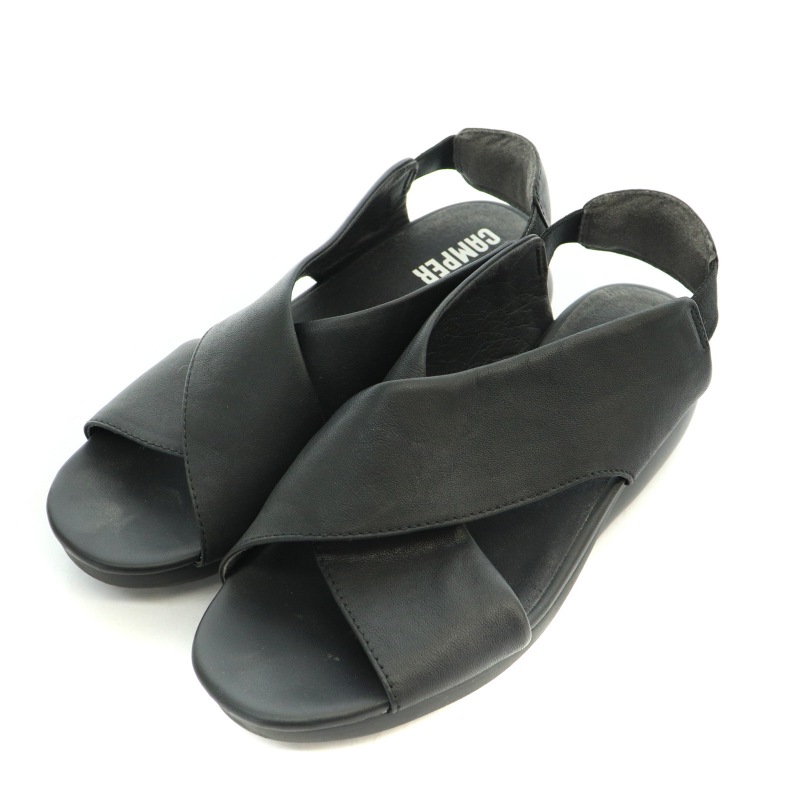 BERLUTI クロスストラップサンダル　27㌢ BERLUTI クロスストラップサンダル ブラック BERLUTI クロスストラップ