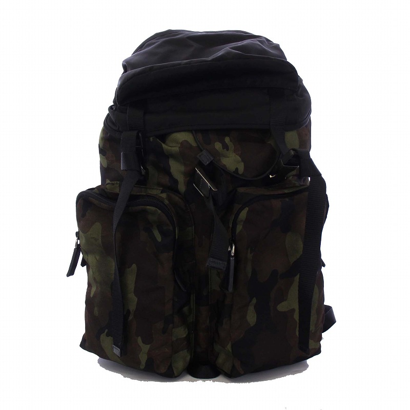 プラダ PRADA リュック バックパック カモフラ迷彩 V136