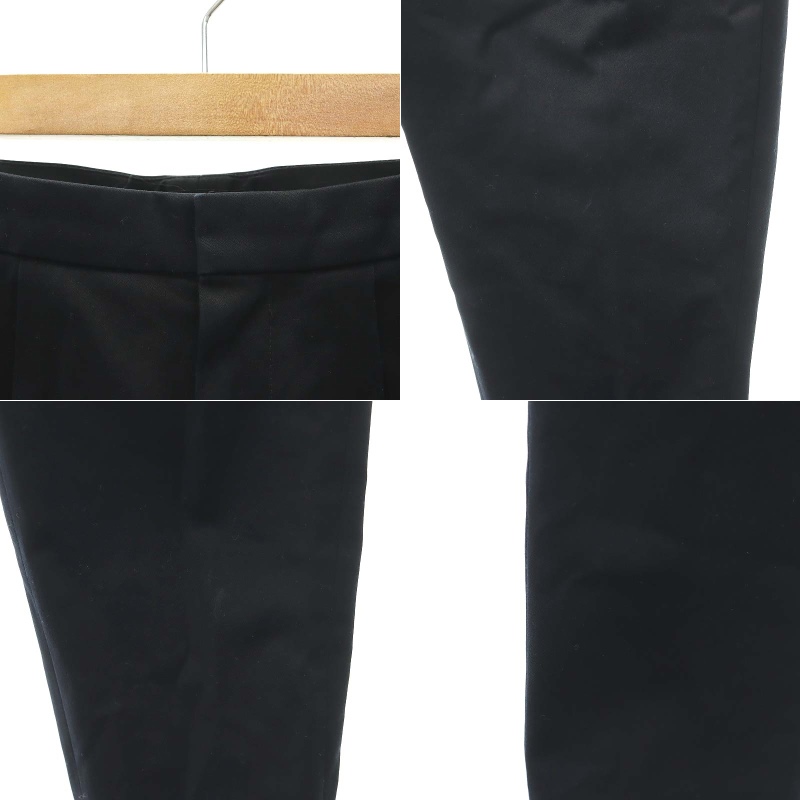美品 ドゥロワー パンツ 34 タックパンツ ドゥロワー Drawer コットン ストレッチ タックパンツ