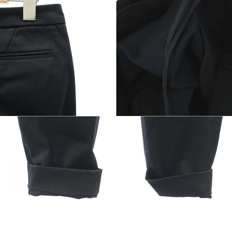 ドゥロワー Drawer コットン ストレッチ タックパンツ