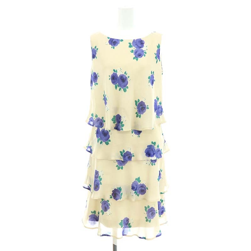 M'S GRACY （エムズグレイシー) 花柄ノースリーブワンピース M