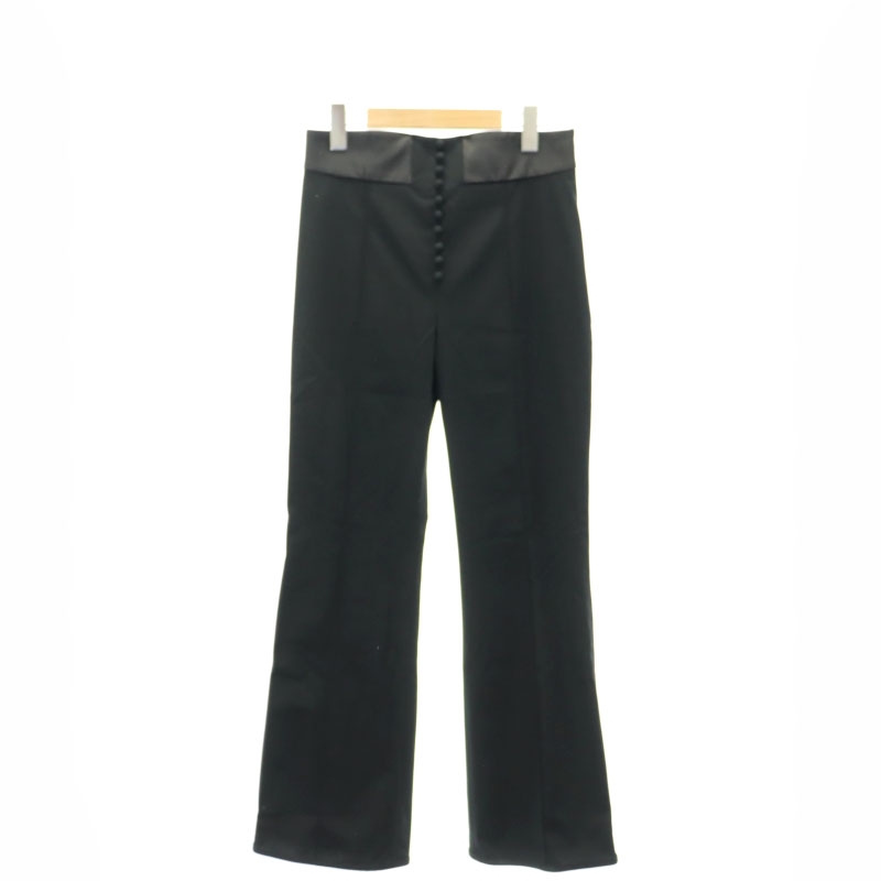 マメクロゴウチ Mame Kurogouchi ハイウェストチノフレアトラウザーズ  