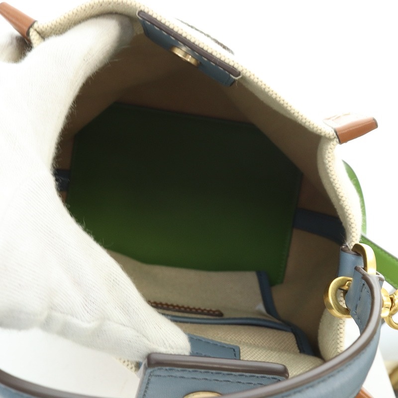 トリーバーチ TORY BURCH CANVAS BUCKET BAG バケットバッグ