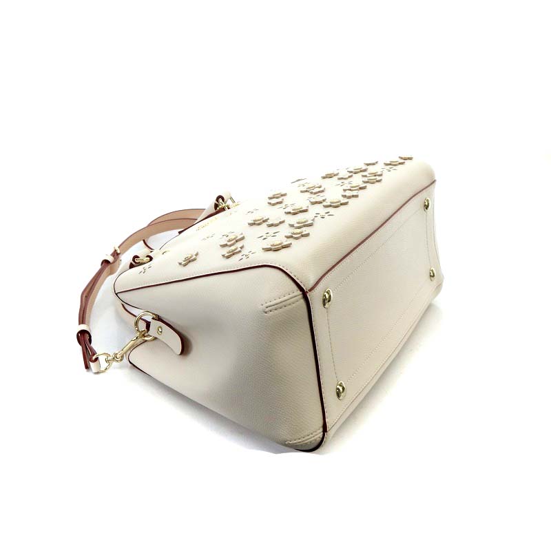 コーチ COACH フラワー パンチング ハンドバッグ ショルダー コーチ COACH フラワー パンチング ハンドバッグ ショルダー