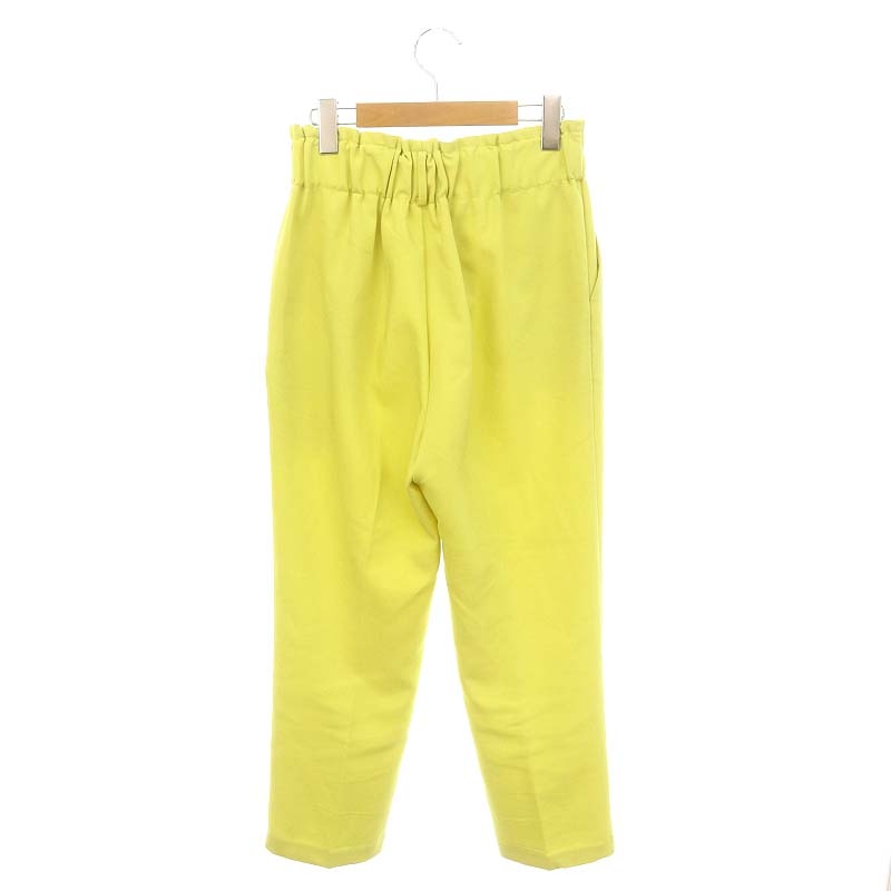 マチャット MACHATT タックテーパードパンツ スラックス 黄 イエロー  