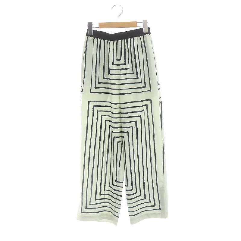 シニヨン CHIGNON 24SS スクエアパネルイージーパンツ ストレート 総柄  