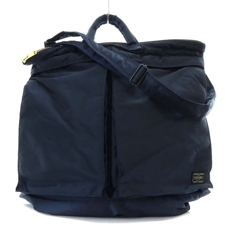 新品未使用　吉田カバンポーターヘルメットバッグ 紺622-78332 日本製 ポーター PORTER 吉田カバン TANKER 2WAY HELMETBAG ヘルメットバッグ
