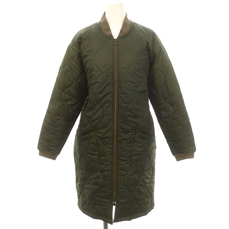 ラベンハム LAVENHAM ジップアップ キルティングコート ロング