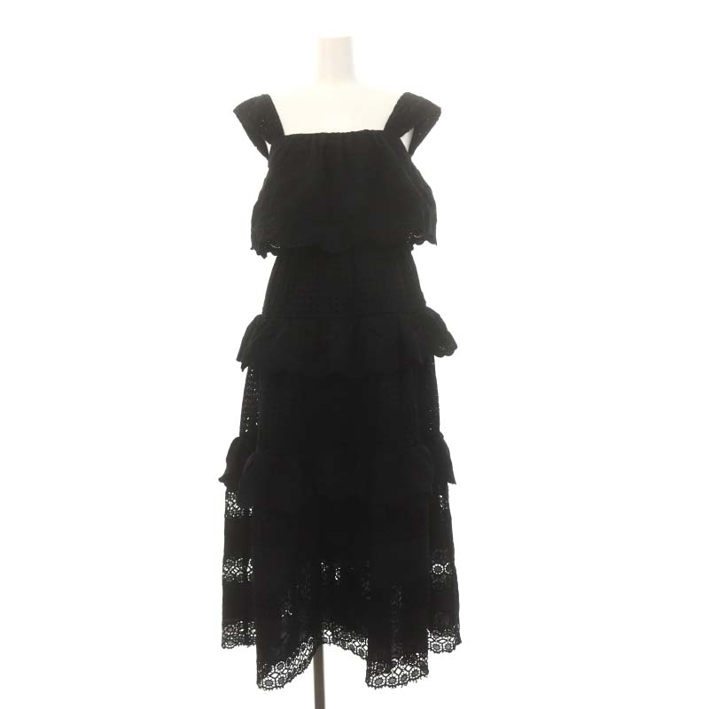 エステラケー Estella.K コットンレース刺繍ワンピース ロング  