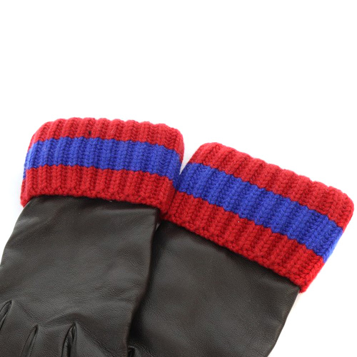 GUCCI ブラウン レザー手袋　S GUCCI ブラウン レザー手袋 S GUCCI ブラウン レザー手袋S