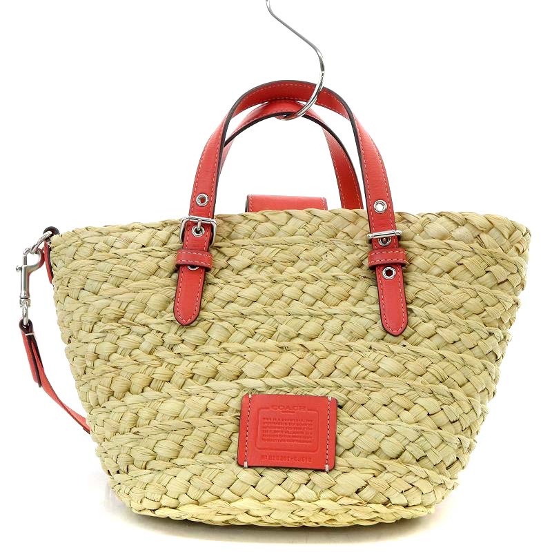 コーチ COACH コーチ スモール ストロー 2WAY カゴバッグ
