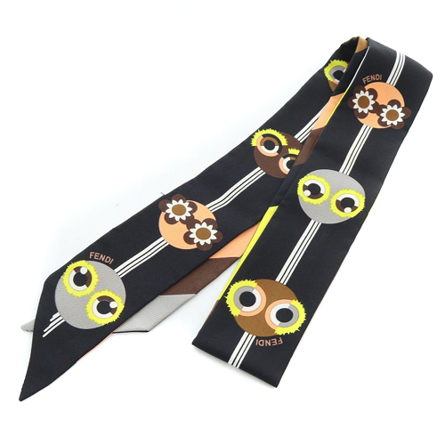 FENDI フェンディ ラッピー モンスター バンドゥ スカーフ バッグ リボン フェンディ FENDI ラッピー リボンスカーフ スカーフ - メルカリ