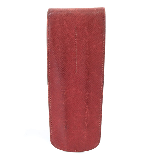 エルメス HERMES メドールペンケース レザー 赤 レッド ◯Z刻印 /SR6