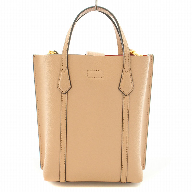 トリーバーチ ペリー トートバッグ レザー 肩掛け ベージュ A4可