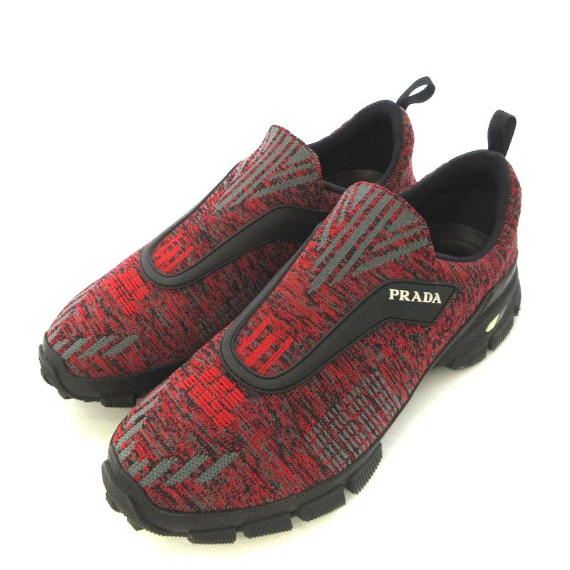 プラダ リネアロッサ PRADA LINEA ROSSA スリッポン スニーカー 