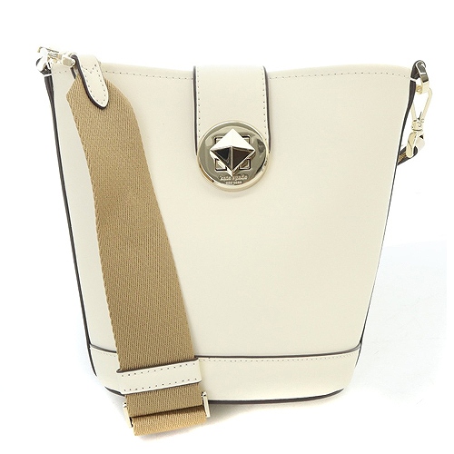 【未使用品】Kate Spade かごバッグ ベージュ/ホワイト ケイトスペードニューヨーク kate spade new york バッグ
