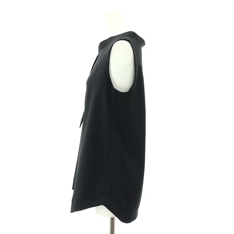 美品✨フォクシーニューヨークブラウスエアギャルソンノースリーブ黒38 