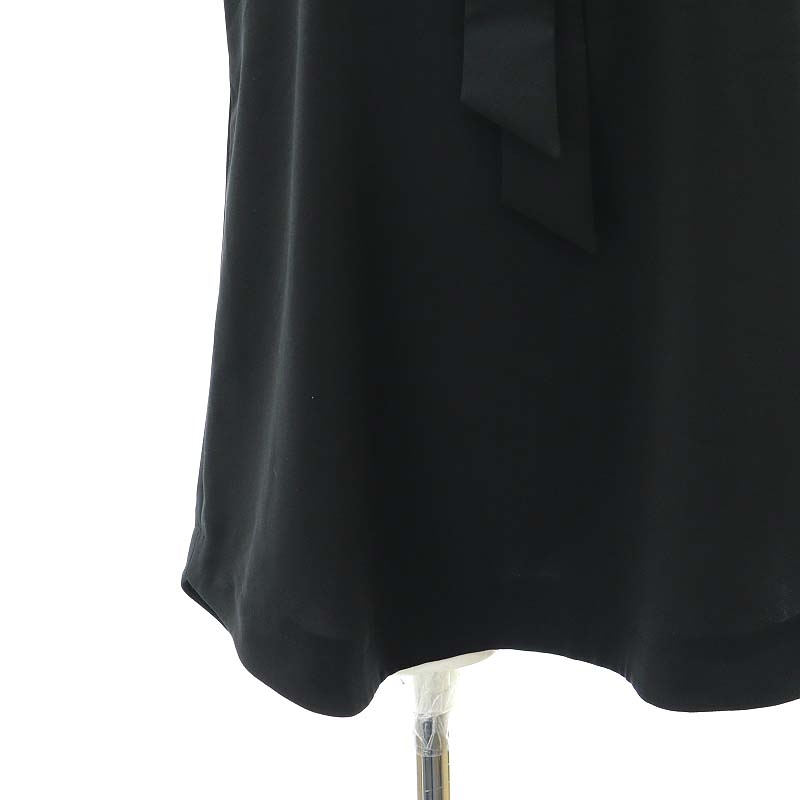 美品✨フォクシーニューヨークブラウスエアギャルソンノースリーブ黒38 