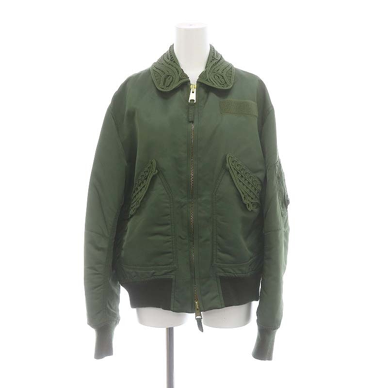 マメクロゴウチ Mame Kurogouchi 22SS Cording Embroidered Flight 