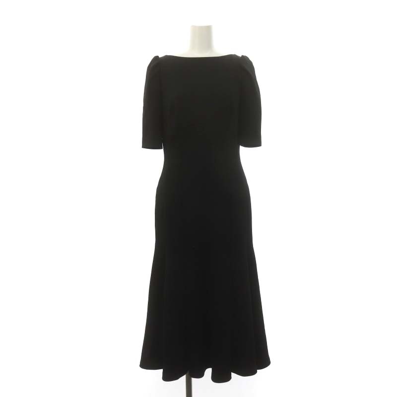 CELFORD（セルフォード） ストレッチポンチマーメイドワンピースブラック