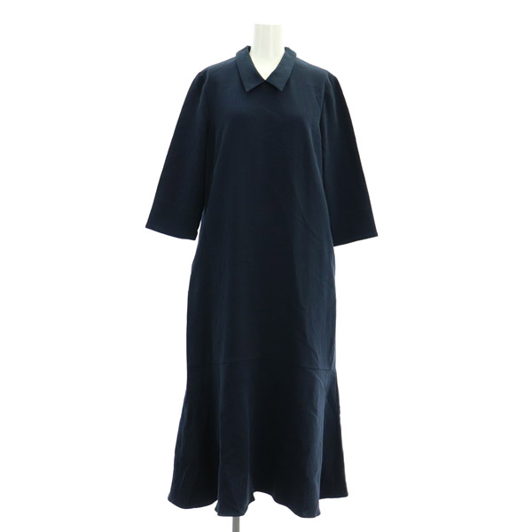 ラ トータリテ La TOTALITE 23SS Avec H シャツカラーフレアワンピース 