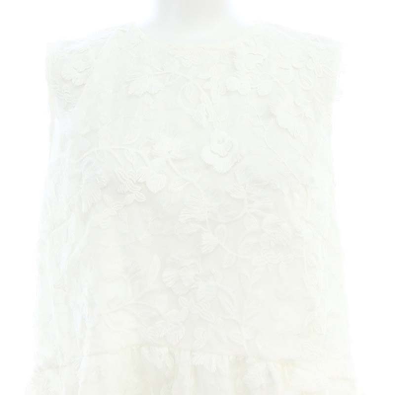 アルページュストーリー Arpege story 24SS 3Dレースぺプラムブラウス  