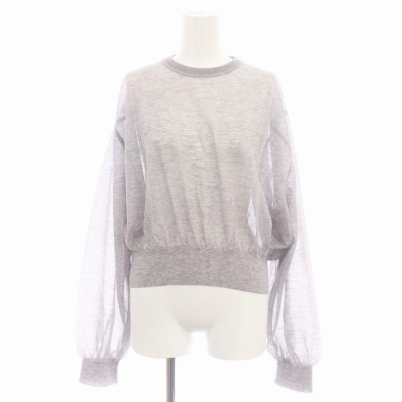 6(ROKU) SHEER COLOR RIB PULLOVER/ニット 6（ロク）の「＜6(ROKU)＞SHEER COLOR RIB PULLOVER/ニット