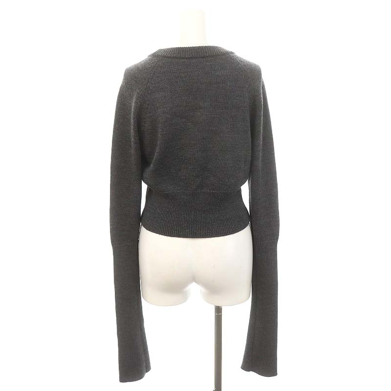 タンクトウキョウ TanC TOKYO ULTRA LONG SLEEVE SWEATER ニット セーター クロップド 長袖 ショート丈 チャコールグレー  レディース タンクトウキョウ TanC TOKYO ULTRA LONG SLEEVE SWEATER ニット