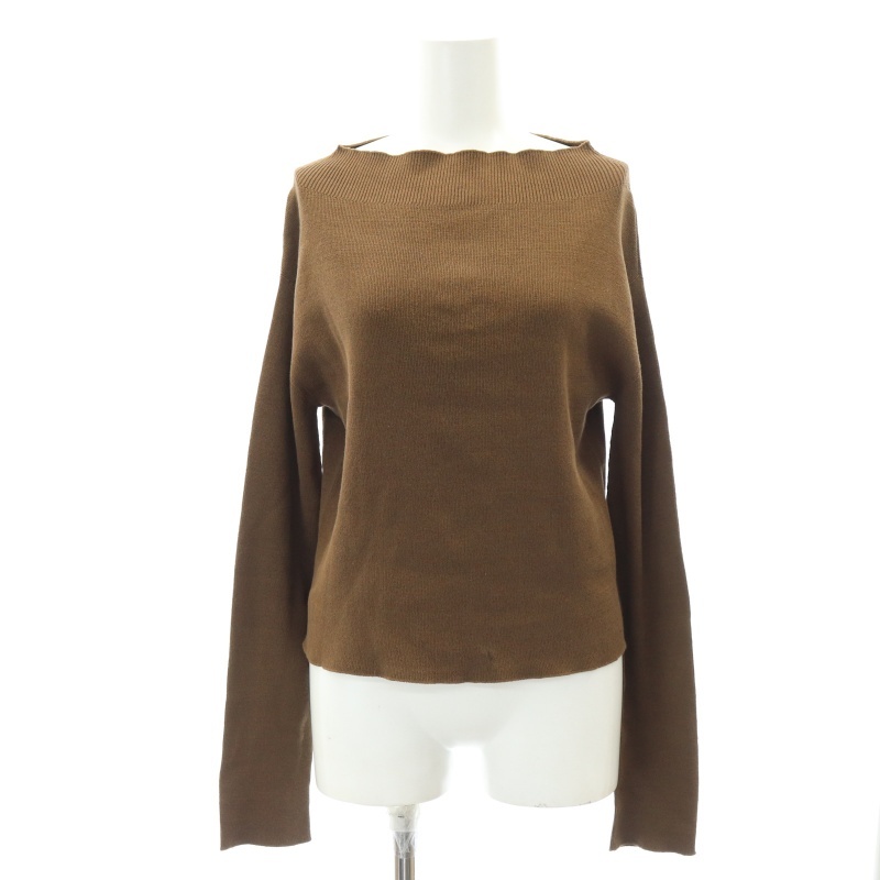 ドゥーズィエムクラス DEUXIEME CLASSE 24SS off shoulder プルオーバー ニット 長袖 ブラウン /DF ■OS レディース ドゥーズィエムクラス DEUXIEME CLASSE 24SS off shoulder プル