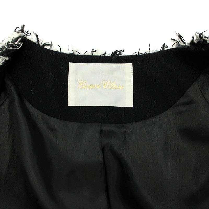 グレースクラス GRACE Class 22AW フェザーヤーンツイードコート ノー  