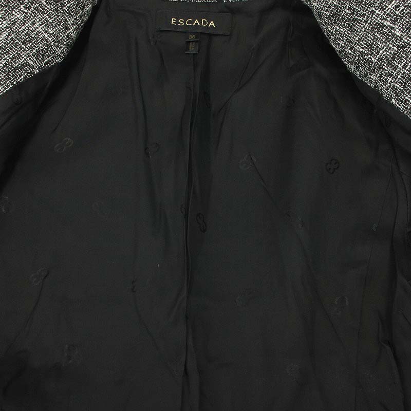 【国内発送】ESCADA エスカーダ ツイードテーラードジャケット エスカーダ ESCADA ウエストリボンツイードジャケット