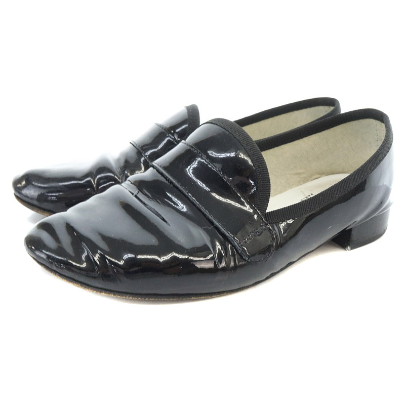 レペット Repetto エナメル ローファー スリッポン 36 22.7cm 黒 レペット Repetto エナメル ローファー スリッポン 36 22.7cm 黒