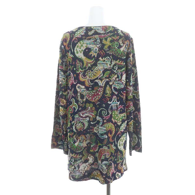 MISSONI ニットチュニック マルチカラー F オシャレ 重ね着 総柄 中古・古着通販】missoni (ミッソーニ) シルク混ニット マルチカラー