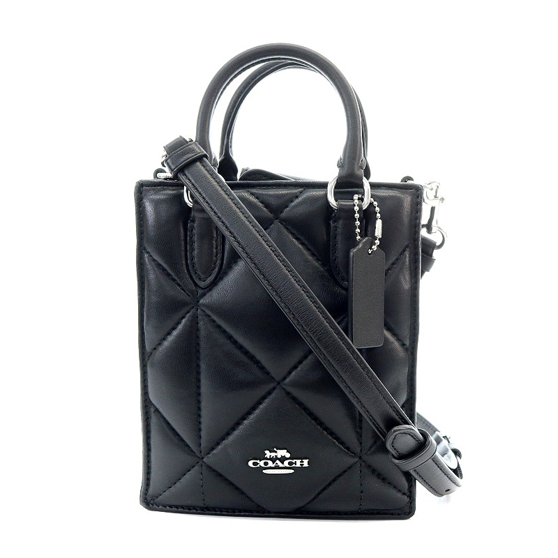 COACH ノースサウスミニトート　パフィー　ダイヤモンドキルティング コーチ COACH ノース サウス ミニ トート パフィー ダイヤモンド