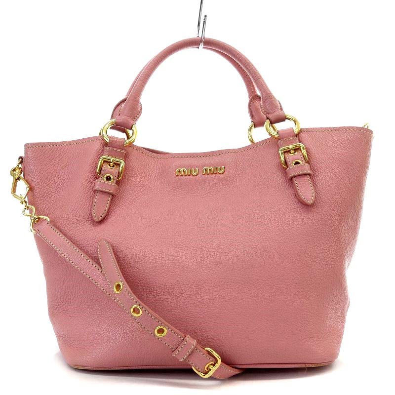 miumiuマドラス2wayハンドショルダーバッグ