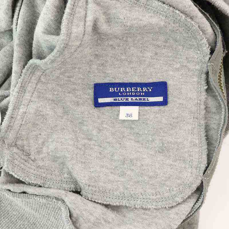 BURBERRY BLUE LABEL 長袖　スウェット　ジップアップ BURBERRY BLUE LABEL 長袖 スウェット ジップアップ - メルカリ