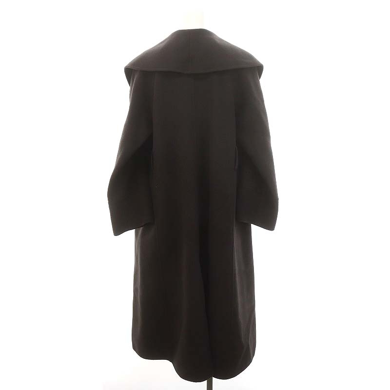 ANAYI シャルムビーバーショールカラーコート ブルー 38 シャルム