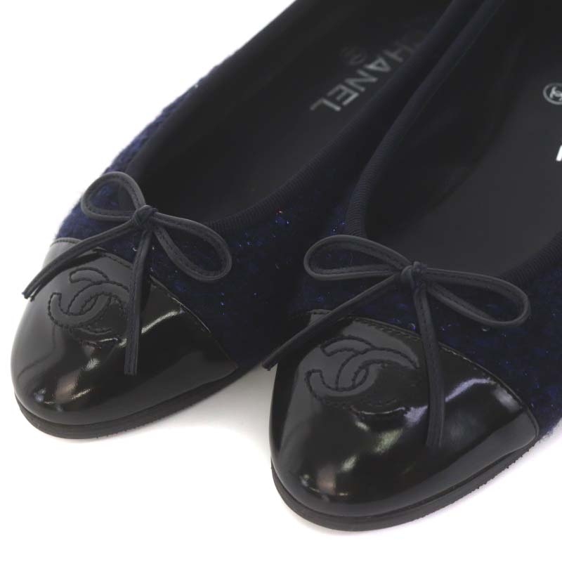 シャネル パンプス ツイード 37C 箱、 シューケース付き 【公式通販】