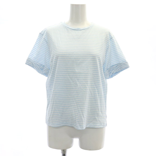 セオリー Theory 24SS Stripe Tee Boxy Rolled Tee カットソー T