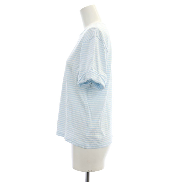 セオリー Theory 24SS Stripe Tee Boxy Rolled Tee カットソー T