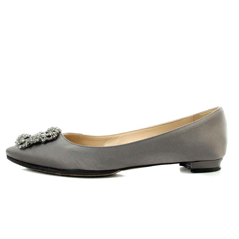マノロブラニク MANOLO BLAHNIK ハンギシ フラットシューズ パンプス 