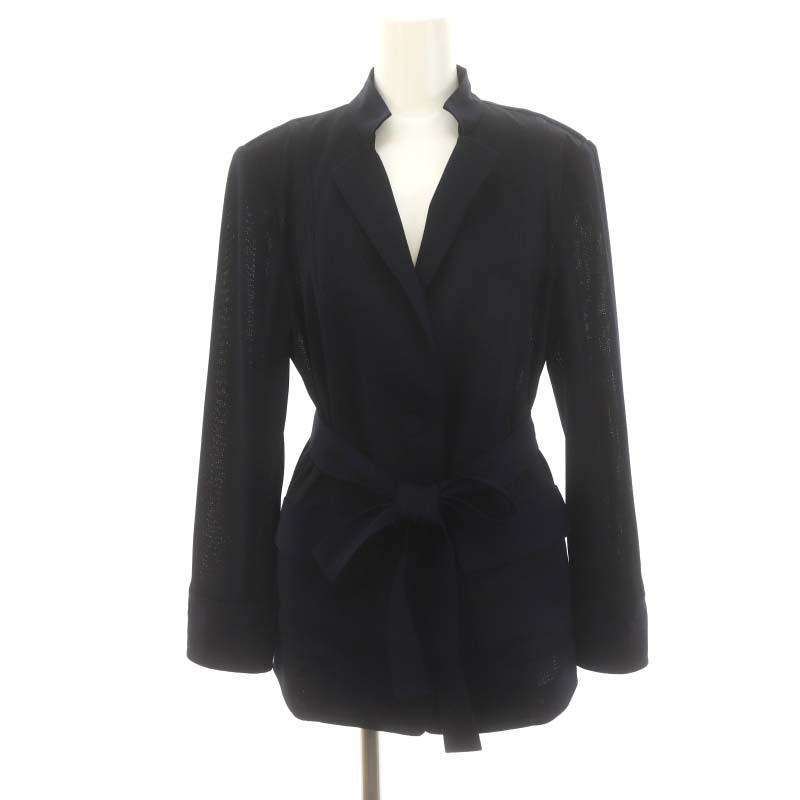 Leilianレリアン イタリア製ジャケット【未使用】 ノーカラージャケット【Leilian WHITE LABEL】|レリアン