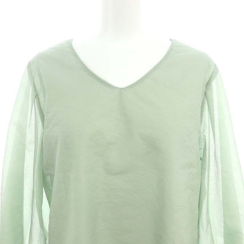 ジャスグリッティー JUSGLITTY 24SS マルチWAYオーガンブラウス 長袖 V 