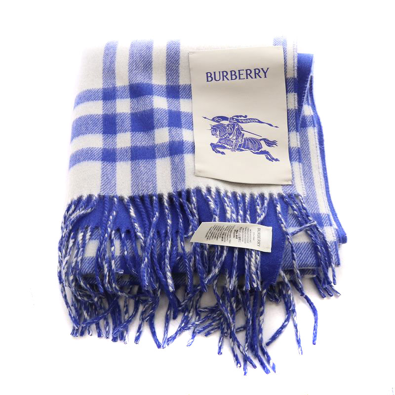 Burberry Prorsum バーバリー プローサム ストール ブルー 