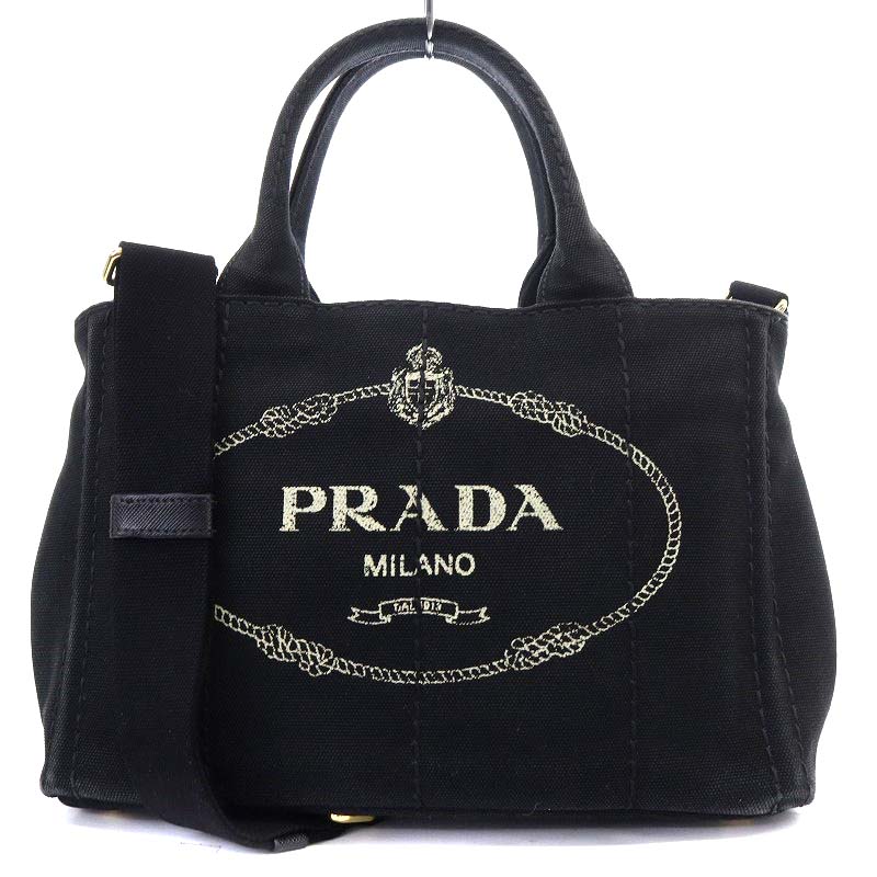 プラダ PRADA カナパ CANAPA S デニム トートバッグ ショルダーバッグ 