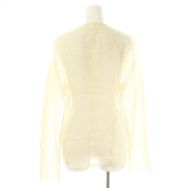 ★プラージュ★コットンシアーシャツ　ベージュ plage】シアーブラウス （COTTON SILK SHEER N/S ブラウス