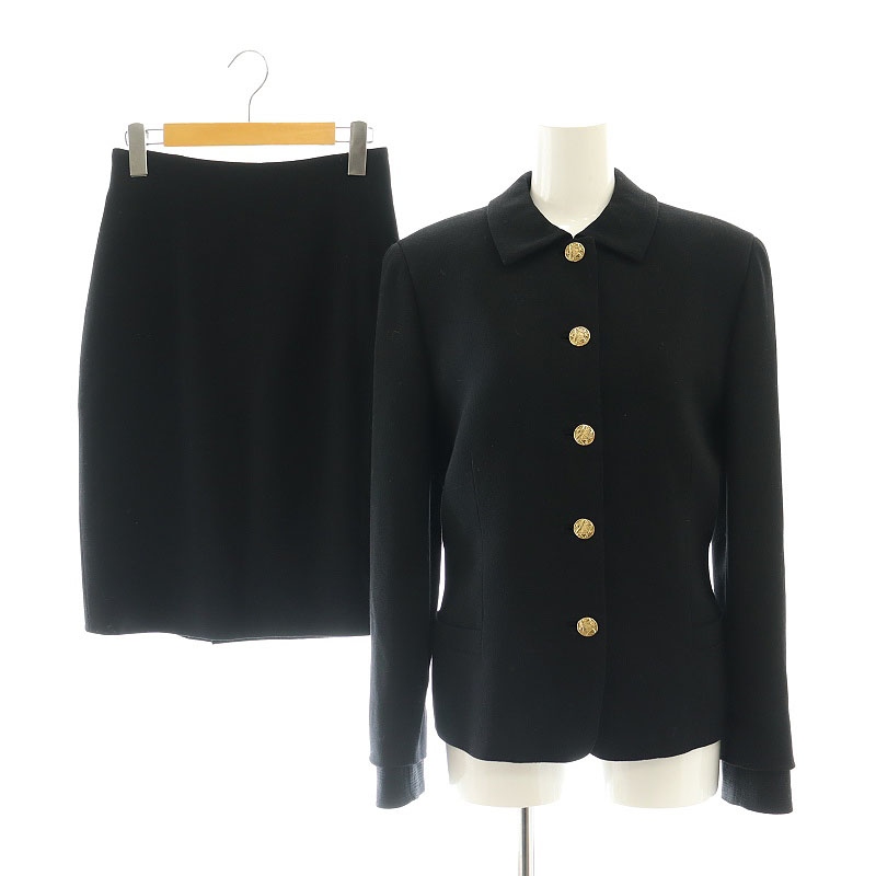 ジャンニヴェルサーチ セットアップ ノーカラージャケット スカート イタリア製 ジャンニヴェルサーチ ヴェルサーチェ GIANNI VERSACE